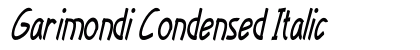 Garimondi Condensed Italic Preview