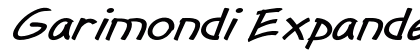 Garimondi Expanded Italic Preview