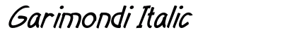 Garimondi Italic Preview