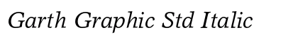 Garth Graphic Std Italic preview