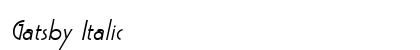 Gatsby Italic Preview