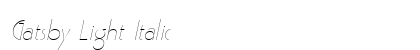 Gatsby Light Italic preview