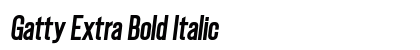 Gatty Extra Bold Italic preview