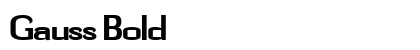 Gauss Bold Preview