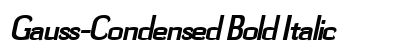 Gauss-Condensed Bold Italic Preview