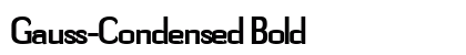 Gauss-Condensed Bold Preview