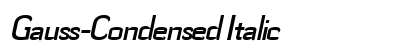 Gauss-Condensed Italic preview
