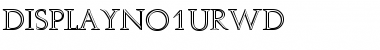 Download DisplayNo1URWD Font