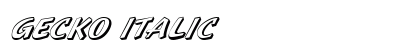 Gecko Italic Preview