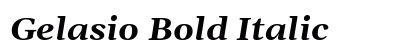 Gelasio Bold Italic Preview