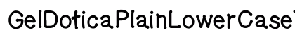 GelDoticaPlainLowerCaseThick Medium preview