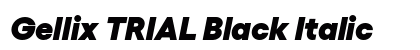 Gellix TRIAL Black Italic Preview
