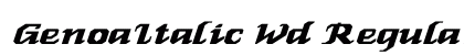 GenoaItalic Wd Regular preview
