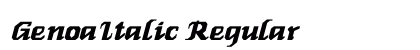 GenoaItalic Regular preview