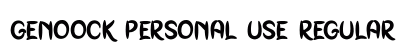 Genoock Personal Use Regular preview