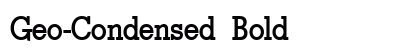 Geo-Condensed Bold preview
