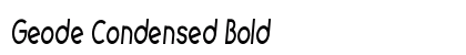Geode Condensed Bold Preview
