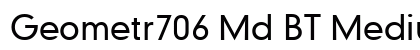Geometr706 Md BT Medium preview