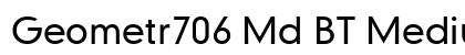 Geometr706 Md BT Medium preview