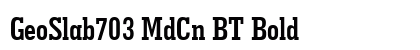 GeoSlab703 MdCn BT Bold preview