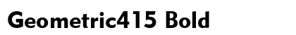 Geometric415 Bold preview