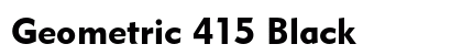 Geometric 415 Black Preview