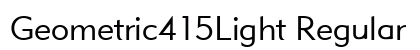 Geometric415Light Regular preview