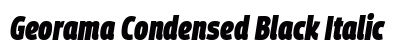 Georama Condensed Black Italic preview