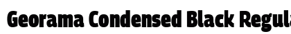 Georama Condensed Black Regular Preview