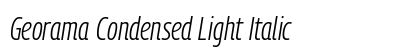 Georama Condensed Light Italic preview
