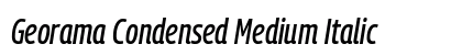 Georama Condensed Medium Italic preview