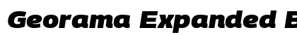 Georama Expanded Black Italic preview