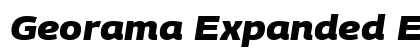 Georama Expanded ExtraBold Italic preview