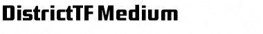 DistrictTF-Medium Regular Font