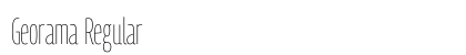 Georama Regular preview
