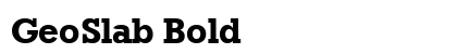 GeoSlab Bold preview