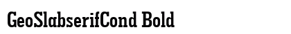 GeoSlabserifCond Bold preview