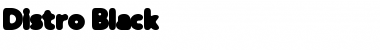 Distro Black Font