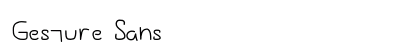 Gesture Sans preview