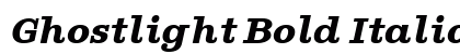 Ghostlight Bold Italic preview