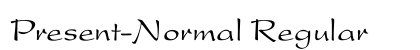 Present-Normal Regular Font