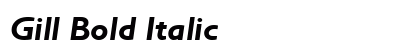 Gill Bold Italic Preview