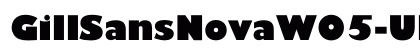 GillSansNovaW05-UltraBold Regular preview