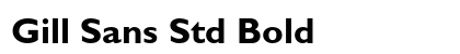 Gill Sans Std Bold preview