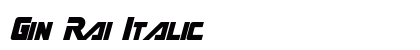 Gin Rai Italic Preview