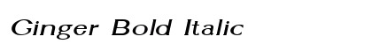 Ginger Bold Italic Preview