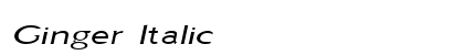Ginger Italic Preview