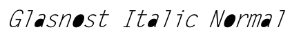Glasnost_Italic Normal preview