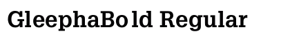 GleephaBold Regular preview
