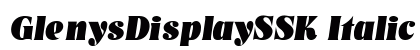 GlenysDisplaySSK Italic Preview